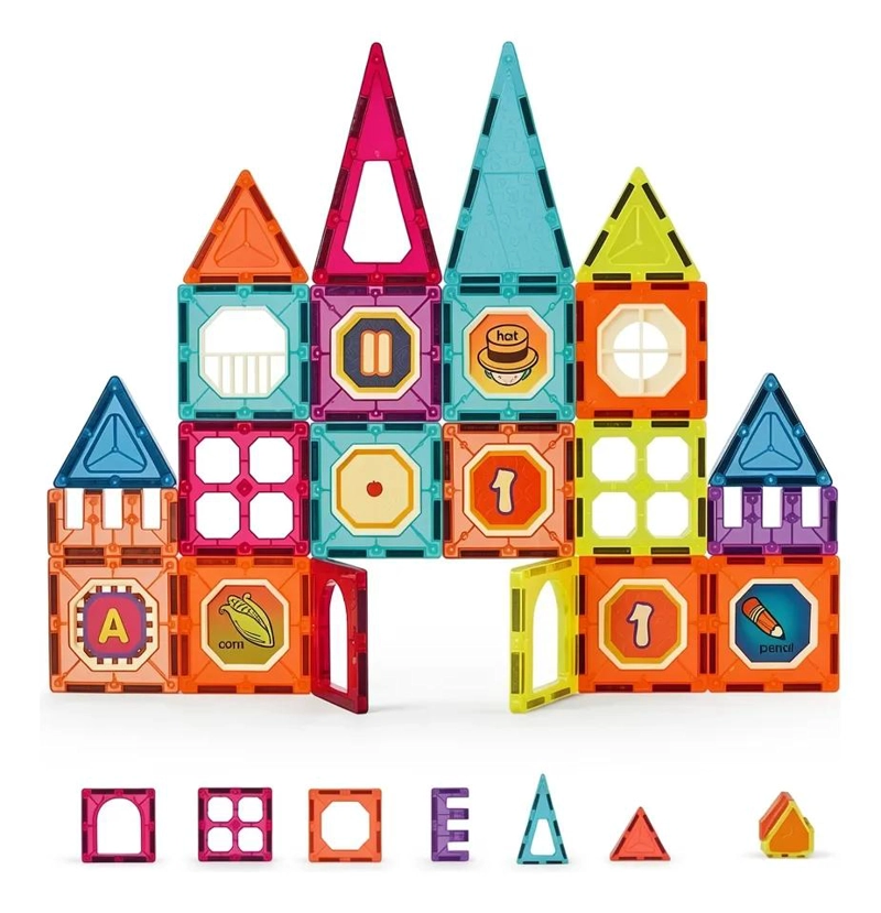 BLOQUES MAGNE TICOS DE CONSTRUCCION 32 PIEZAS PARA JUGAR - 1