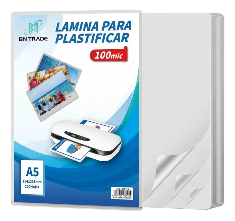 LAMINAS PARA PLASTIFICAR 100 HOJAS 100 MICRONES - 1