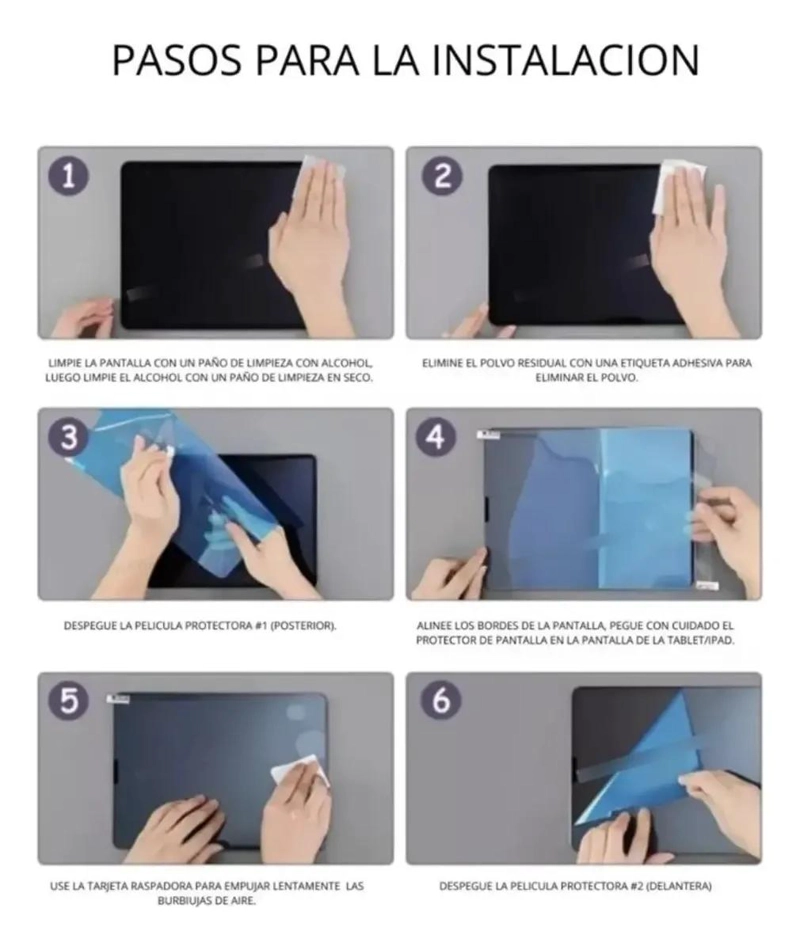 MICA FLEXIBLE PARA SAMSUNG GALAXY TAB S9 PLUS 12.4 CON TEXTURA MATE - 3