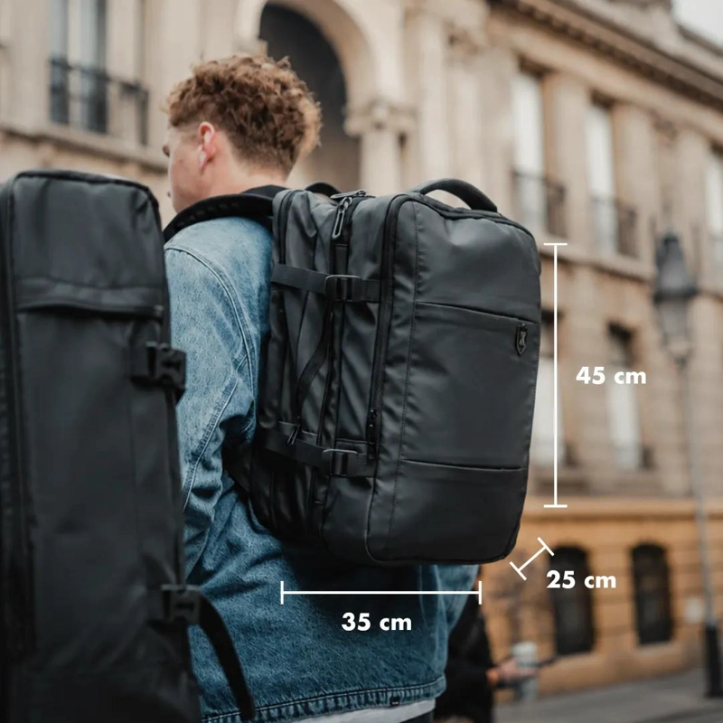 MOCHILA DE VIAJE IMPERMEABLE EXPANDIBLE 29L A 39L - 4