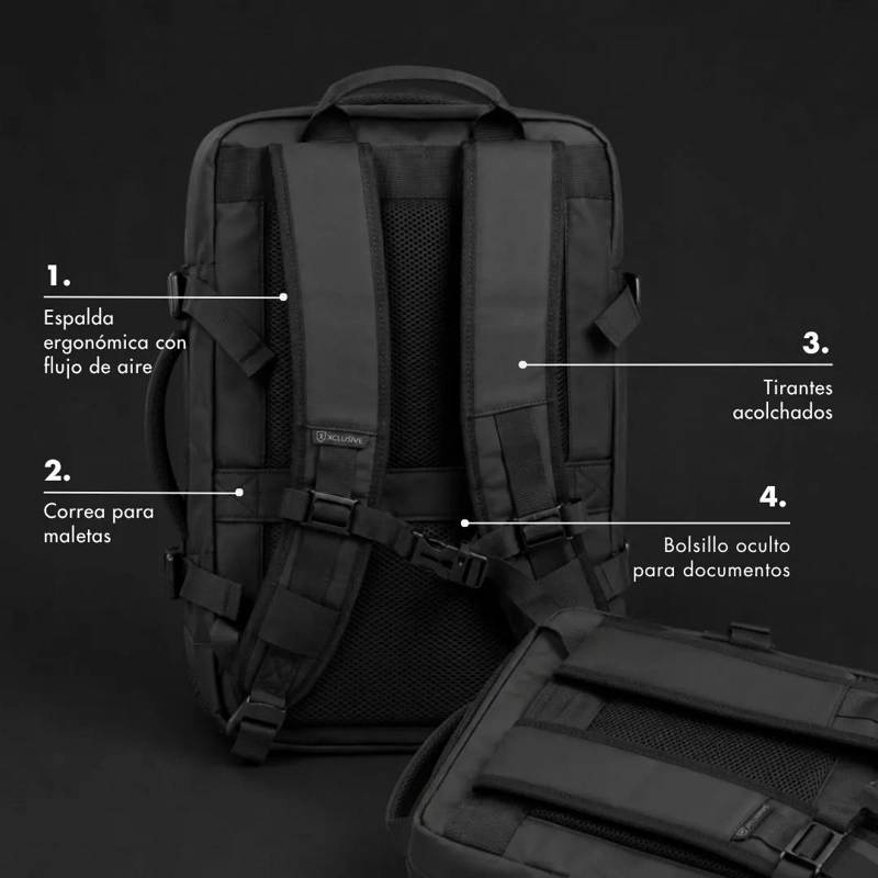 MOCHILA DE VIAJE IMPERMEABLE EXPANDIBLE 29L A 39L - 6