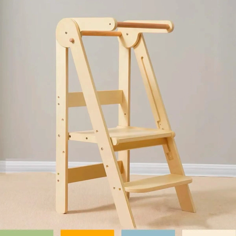 TORRE DE APRENDIZAJE MONTESSORI PLEGABLE CON 3 NIVELES - 2