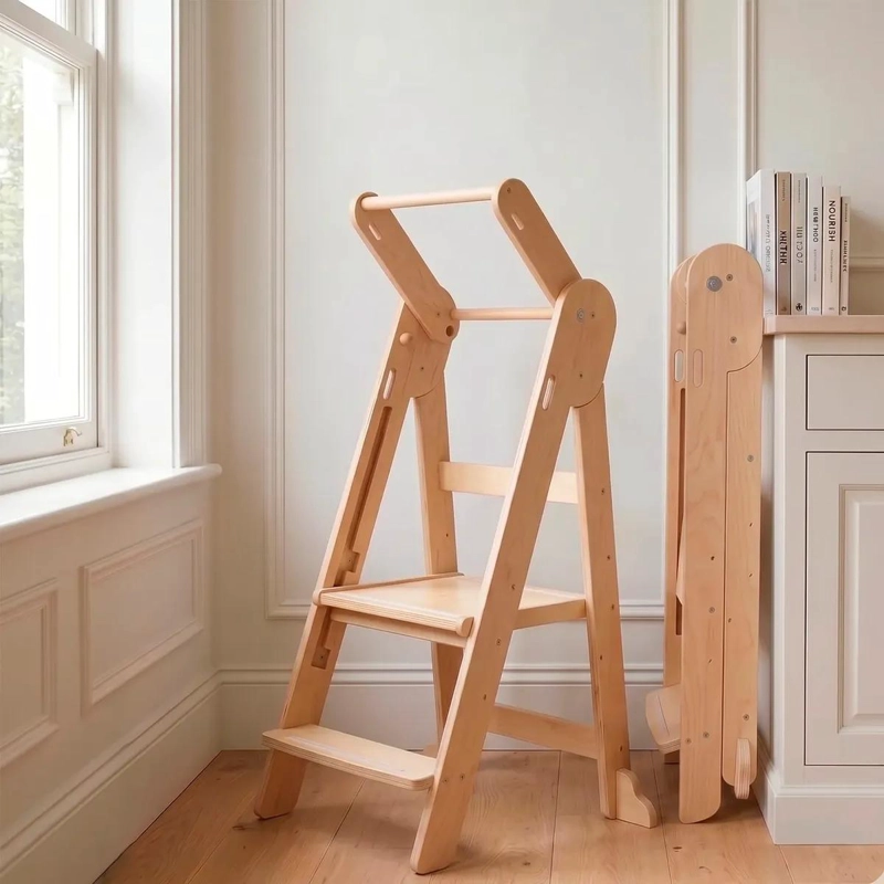 TORRE DE APRENDIZAJE MONTESSORI PLEGABLE CON 3 NIVELES - 4