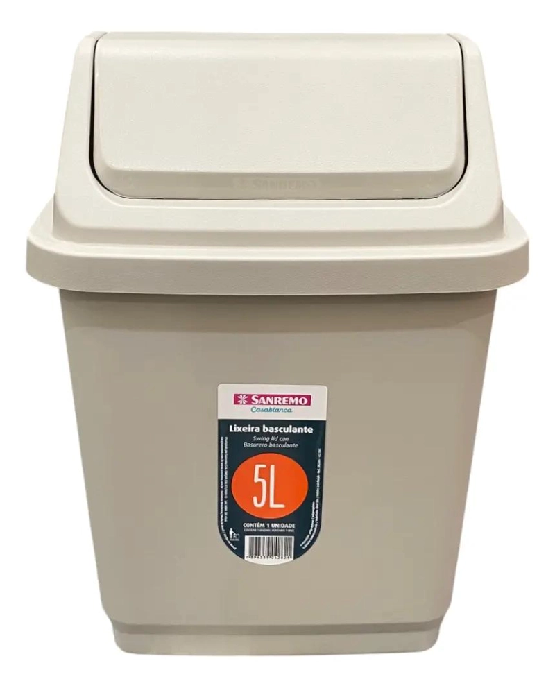 BASURERO BASCULANTE DE 5 LITROS PARA COCINA Y BAÑO - 3
