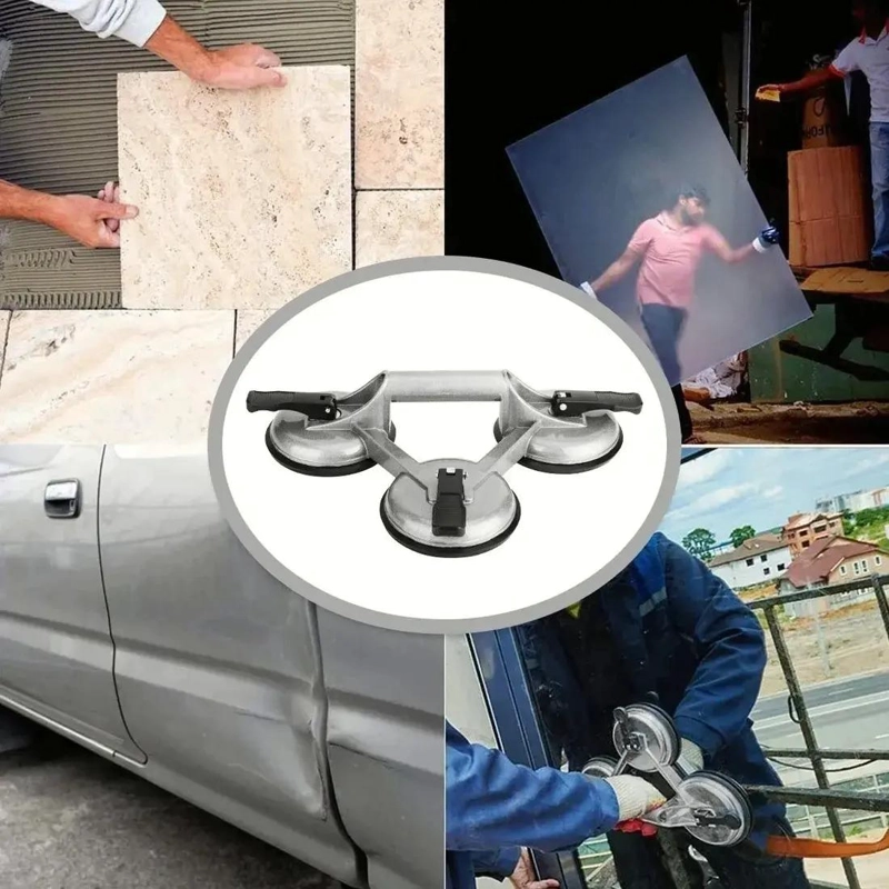 VENTOSAS DE SUCCION TRIPLE PARA VIDRIOS Y SUPERFICIES PLANAS - 7