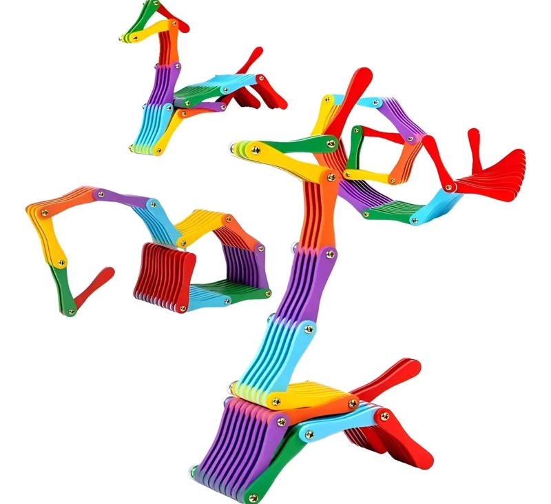 JUEGO DIDACTICO PLEGABLE PARA ARMAR FIGURAS CREATIVAS - 1