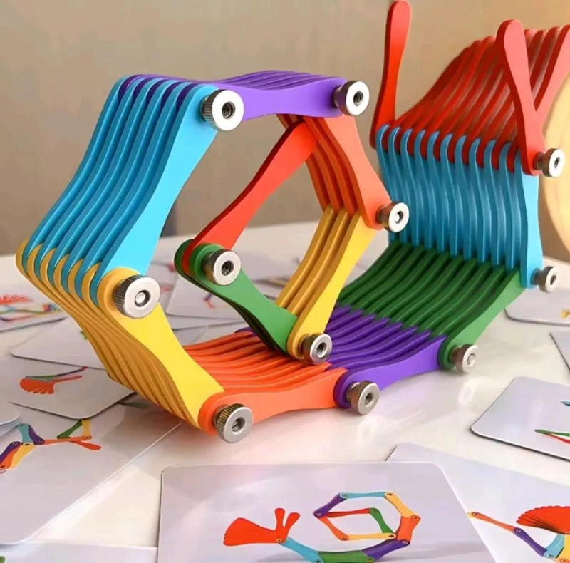 JUEGO DIDACTICO PLEGABLE PARA ARMAR FIGURAS CREATIVAS - 2