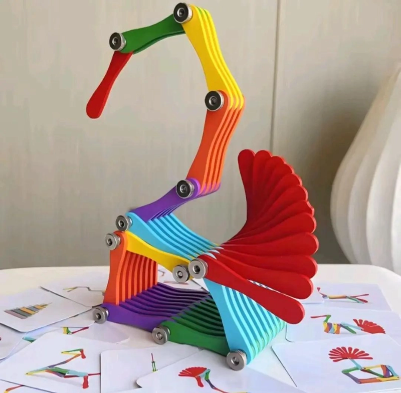 JUEGO DIDACTICO PLEGABLE PARA ARMAR FIGURAS CREATIVAS - 4