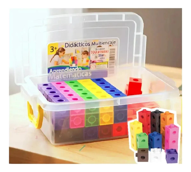 CUBOS CONECTORES UNIFIX ME TODO SINGAPUR 100 PIEZAS EDUCATIVOS - 1