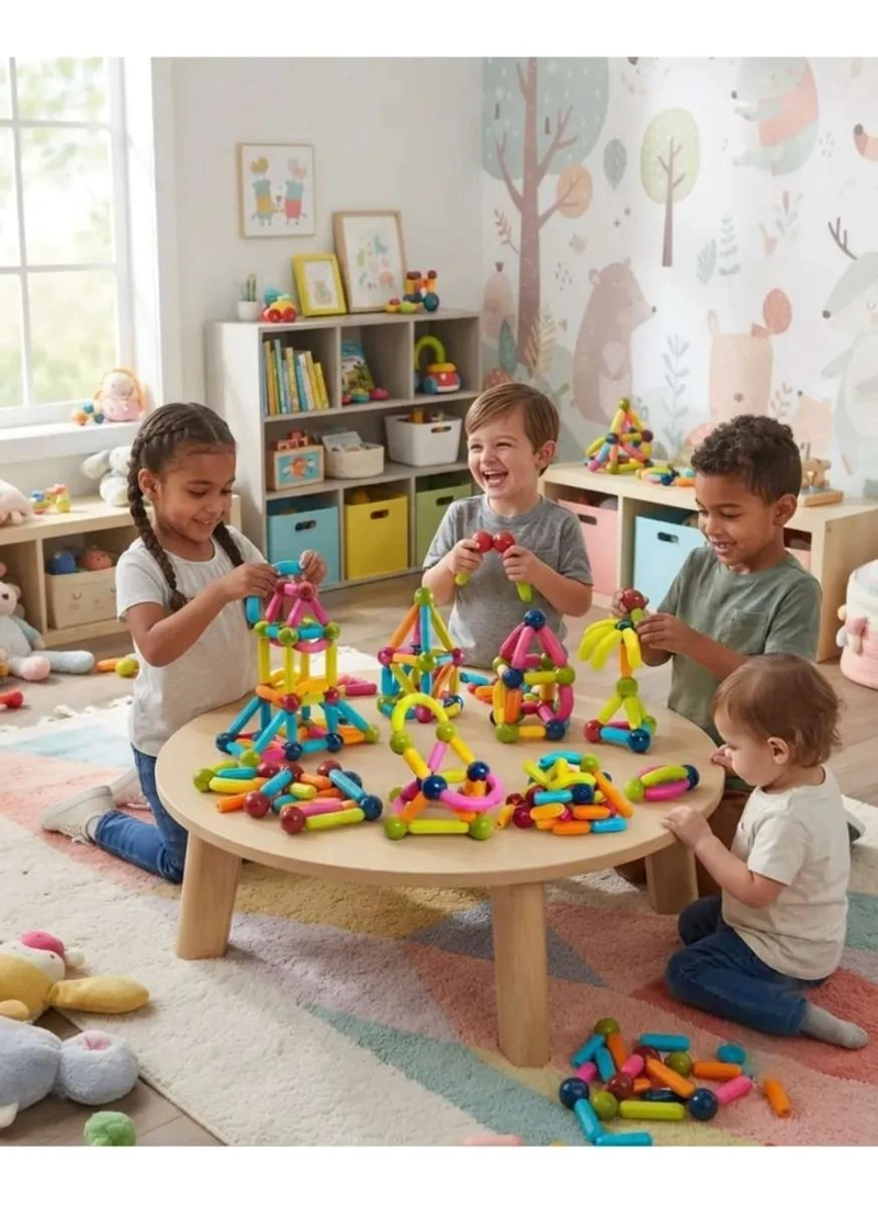 SET DE CONSTRUCCION MAGNE TICA 64 PIEZAS JUEGO EDUCATIVO - 3