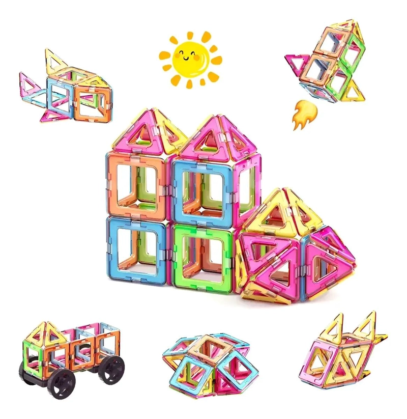SET DE BLOQUES MAGNE TICOS PARA CONSTRUCCION CREATIVA - 4