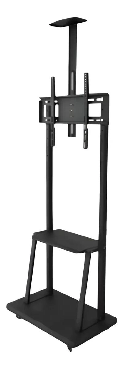 RACK PEDESTAL METALICO PARA TV DE 40 A 75 PULGADAS CON RUEDAS - 2
