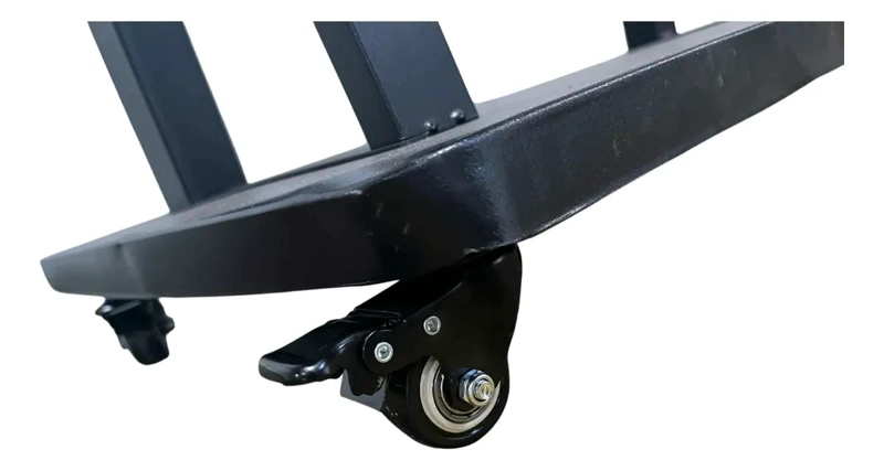 RACK PEDESTAL METALICO PARA TV DE 40 A 75 PULGADAS CON RUEDAS - 4