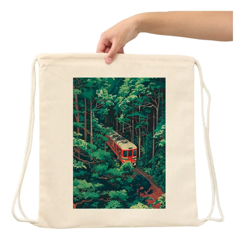 MOCHILA AMPLIA CON DISEÑO DE TREN JAPONE S - 2