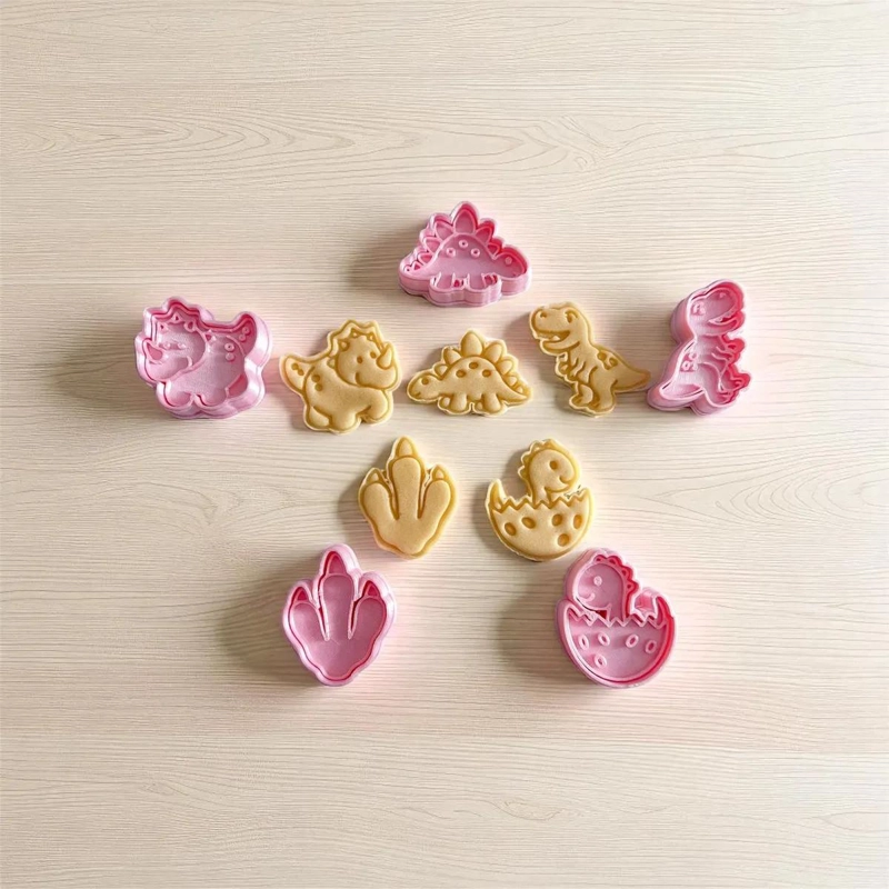 SET DE CORTADORES DE GALLETAS CON DISEÑOS DE ANIMALES DE GRANJA EN PLASTICO PLA - 2