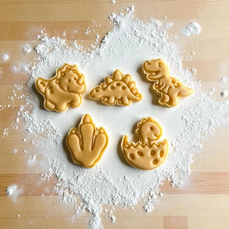 SET DE CORTADORES DE GALLETAS CON DISEÑOS DE ANIMALES DE GRANJA EN PLASTICO PLA - 3