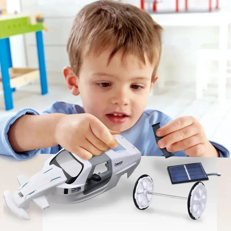 CARRO SOLAR ARMABLE EDUCATIVO PARA NIÑOS CON ENERGIA SOLAR - 2