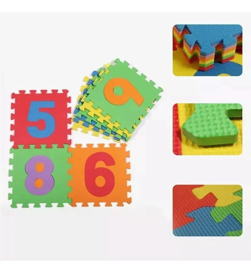 SET DE 10 CUADROS DECORATIVOS PARA NIÑOS CON NUMEROS - 6