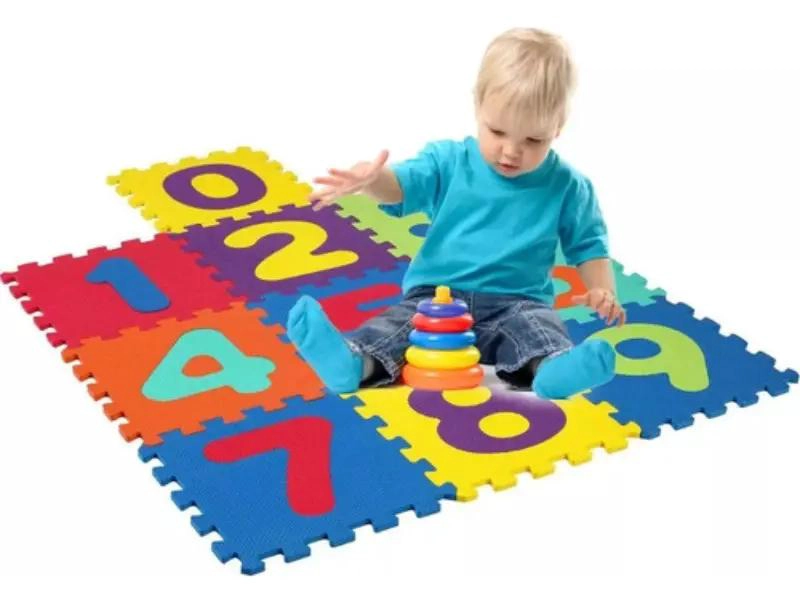 SET DE 10 CUADROS DECORATIVOS PARA NIÑOS CON NUMEROS - 1