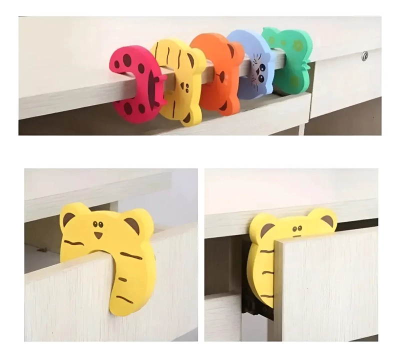 PACK DE 5 PROTECTORES PARA PUERTAS Y CAJONES DE NIÑOS - 3