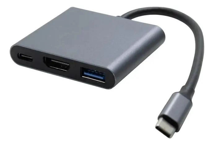 HUB USB TIPO C CON 3 PUERTOS USB 3.0 Y HDMI - 1