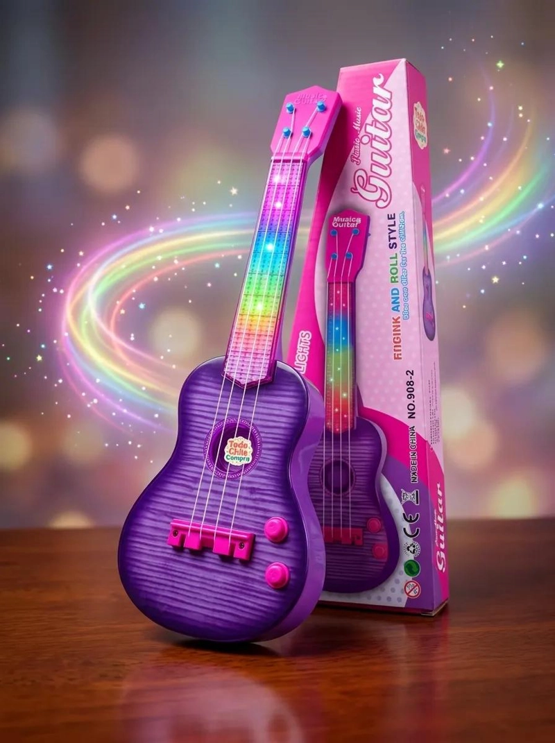 GUITARRA INFANTIL DE JUGUETE PARA CONCIERTOS Y JUEGOS MUSICALES - 4