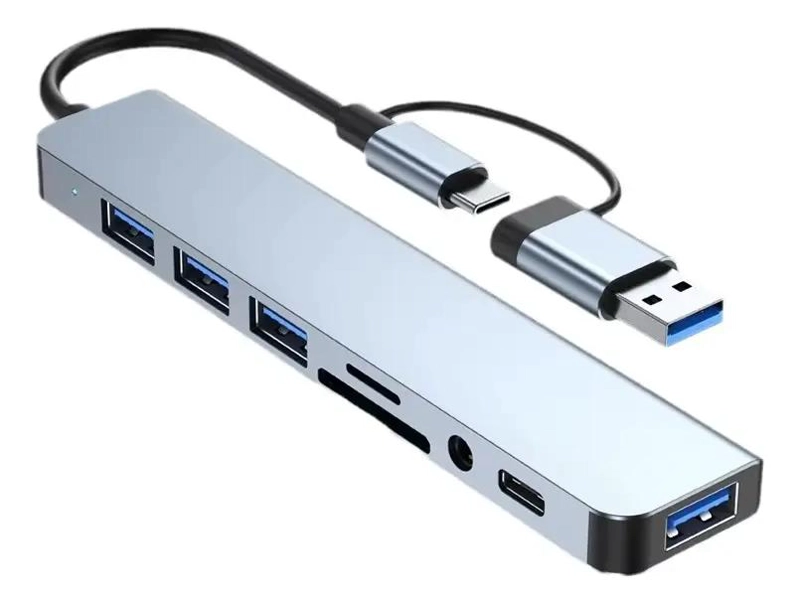ADAPTADOR HUB 8 EN 1 USB TIPO C PARA CONECTIVIDAD COMPLETA - 5