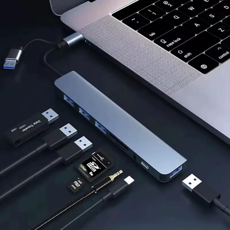 ADAPTADOR HUB 8 EN 1 USB TIPO C PARA CONECTIVIDAD COMPLETA - 6