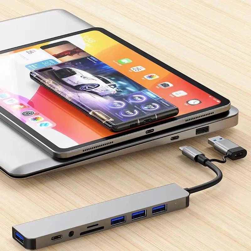 ADAPTADOR HUB 8 EN 1 USB TIPO C PARA CONECTIVIDAD COMPLETA - 9