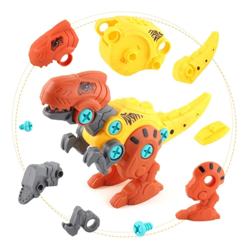 JUGUETE EDUCATIVO DE DINOSAURIO PARA ARMAR CON DESTORNILLADOR - 2