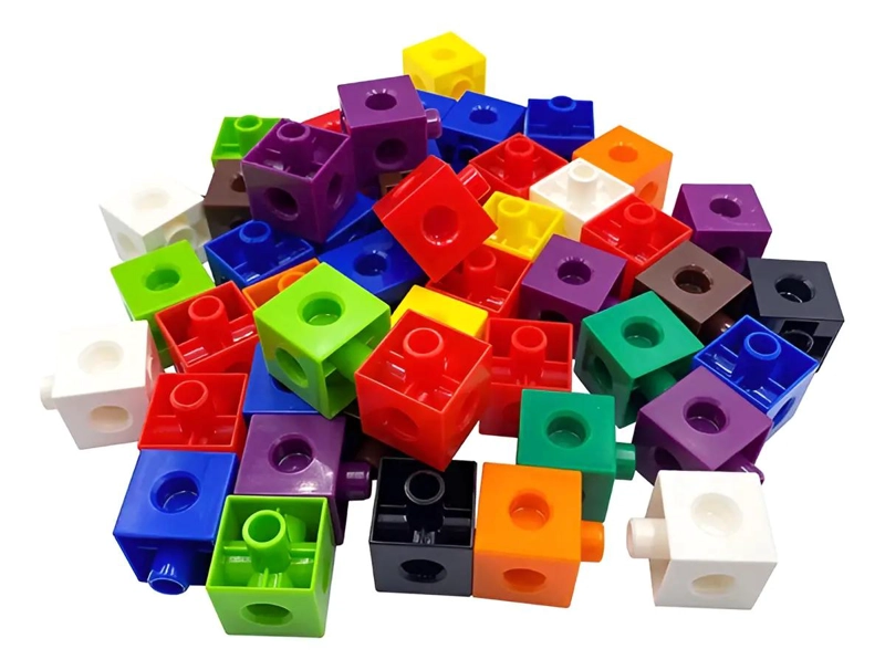 SET DE 100 CUBOS CON BASE PARA APRENDIZAJE MATEMATICO - 3