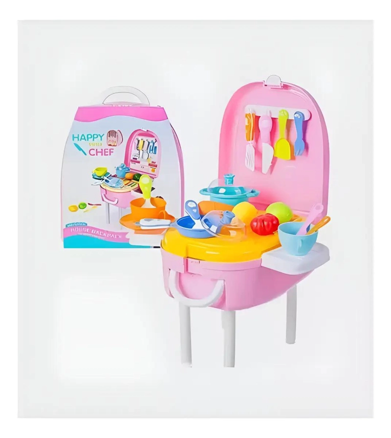MOCHILA MINI CHEF CON ACCESORIOS PARA COCINAR NIÑOS - 1