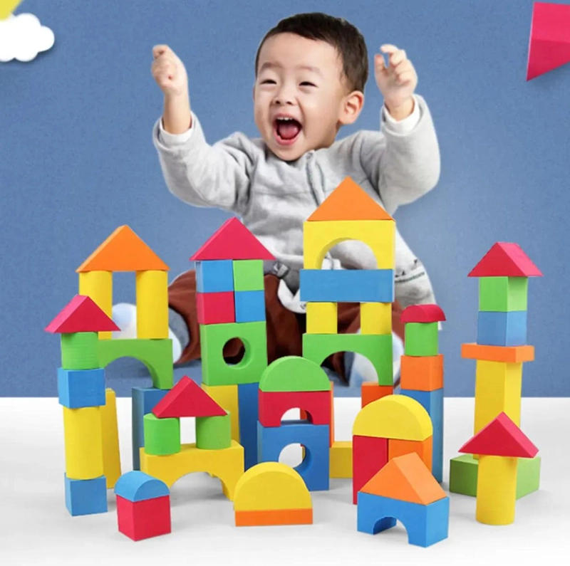 JUEGO DE 46 BLOQUES DE ESPUMA PARA CONSTRUCCION CREATIVA - 7