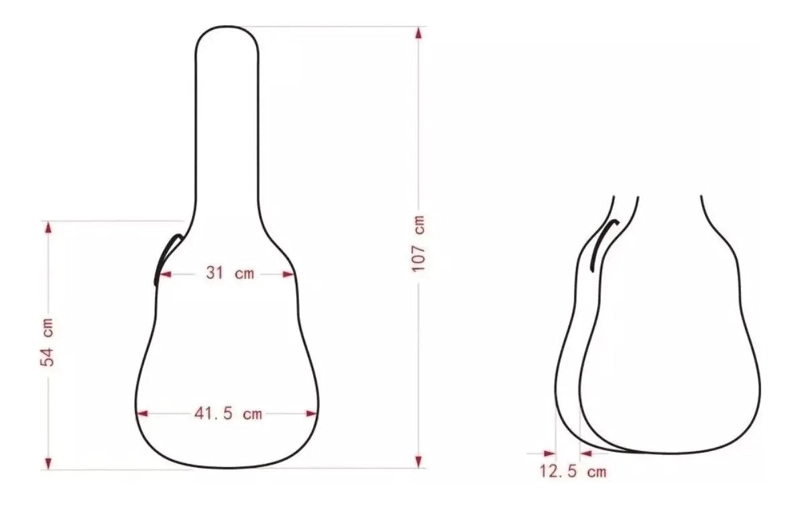 FUNDA RESISTENTE PARA GUITARRA DE 40 PULGADAS - 2