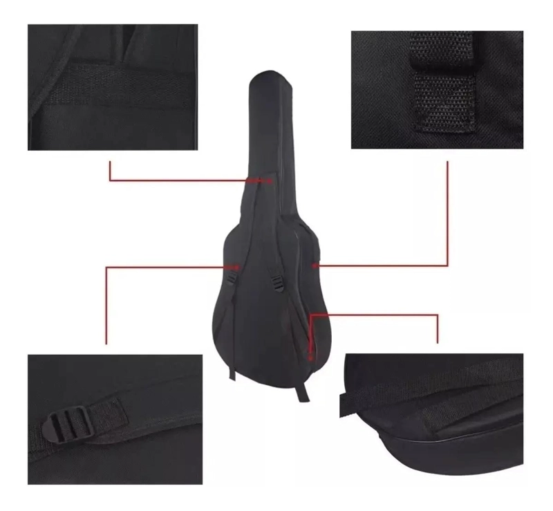 FUNDA RESISTENTE PARA GUITARRA DE 40 PULGADAS - 4