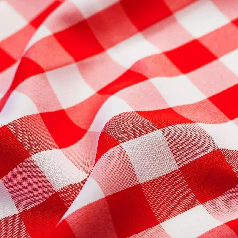 CENEFAS DE COCINA CON PATRON DE CUADROS ROJOS Y BLANCOS - 3