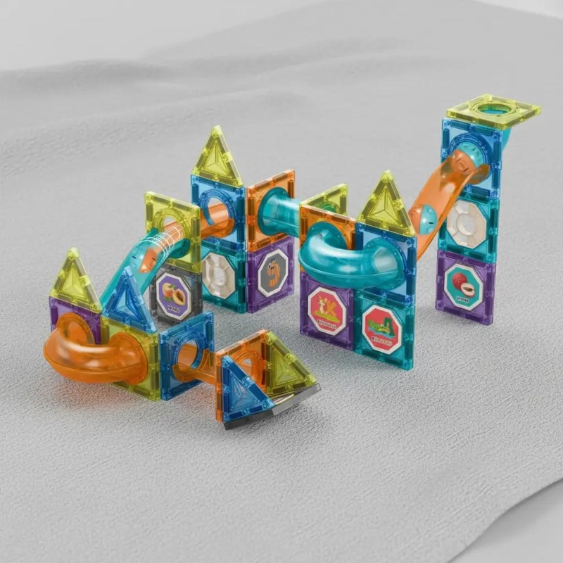 BLOQUES MAGNE TICOS DE CONSTRUCCION 45 PIEZAS PARA NIÑOS - 1