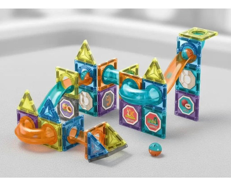 BLOQUES MAGNE TICOS DE CONSTRUCCION 45 PIEZAS PARA NIÑOS - 7