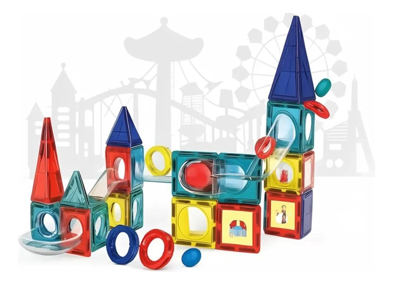 JUEGO DE BLOQUES MAGNE TICOS EDUCATIVOS 42 PIEZAS - 2