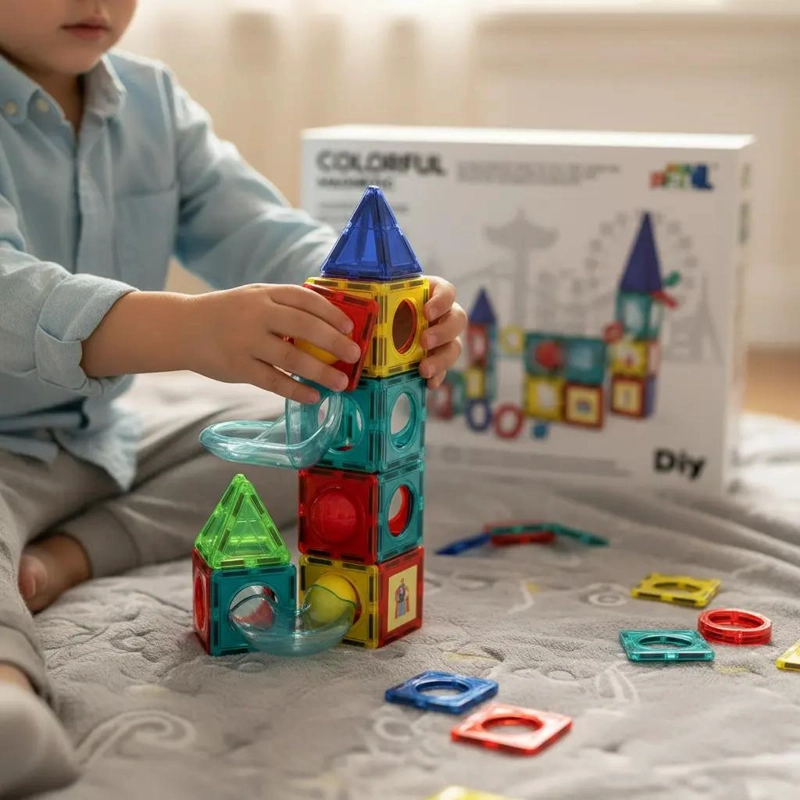 JUEGO DE BLOQUES MAGNE TICOS EDUCATIVOS 42 PIEZAS - 6