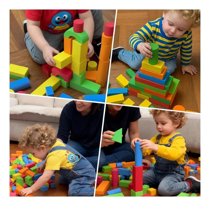 JUEGO DE 46 BLOQUES DE ESPUMA PARA CONSTRUCCION CREATIVA - 3