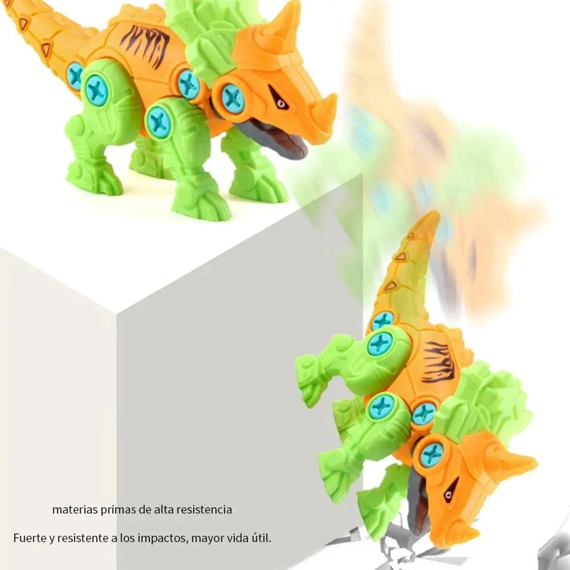 JUGUETE EDUCATIVO DE DINOSAURIO PARA ARMAR CON DESTORNILLADOR - 10