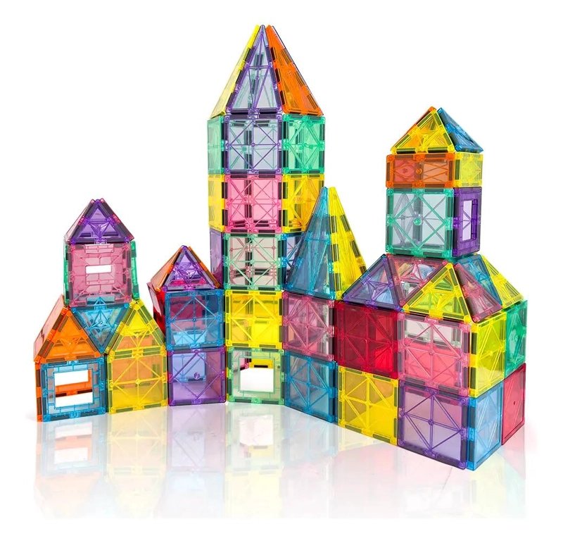 SET DE BLOQUES MAGNE TICOS PARA CONSTRUCCION 32 PIEZAS - 5