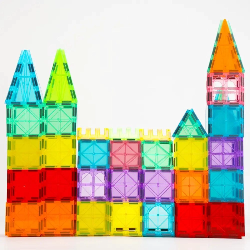 SET DE BLOQUES MAGNE TICOS PARA CONSTRUCCION 32 PIEZAS - 7