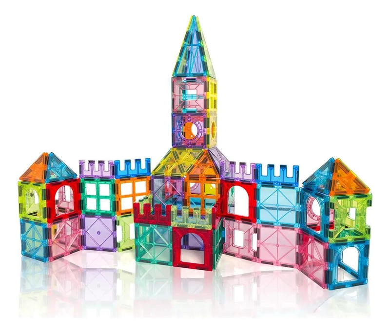 SET DE BLOQUES MAGNE TICOS PARA CONSTRUCCION 32 PIEZAS - 8