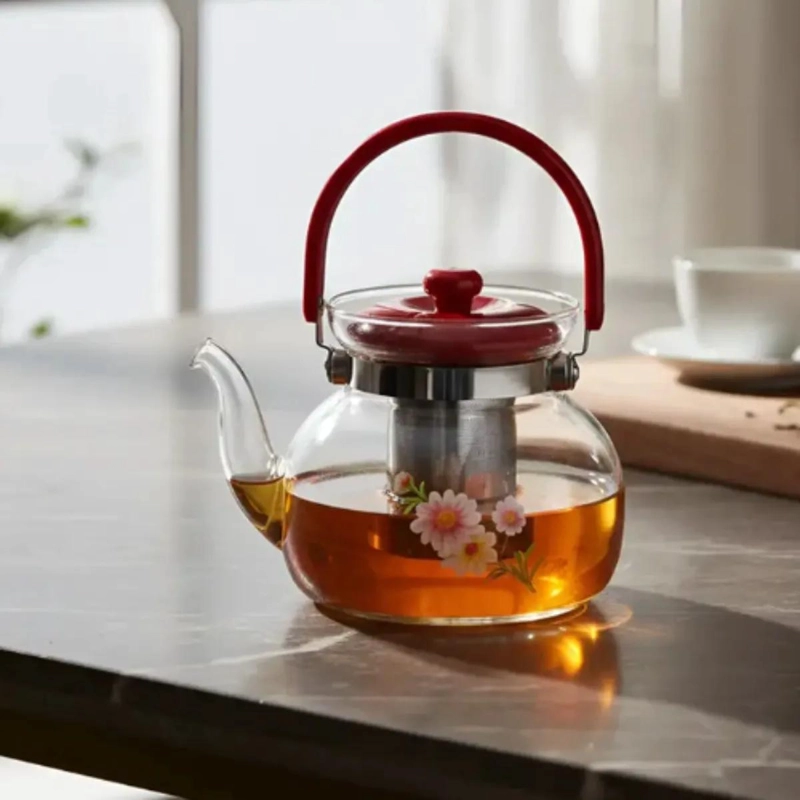 TETERA DE VIDRIO CON INFUSOR 700 ML PARA INFUSIONES - 3