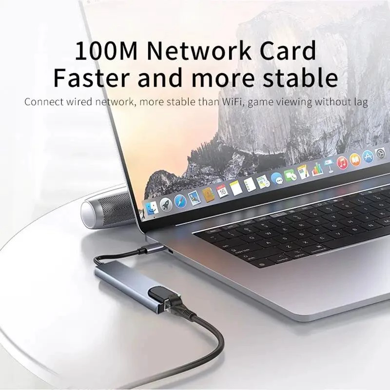 ADAPTADOR USB TIPO C 8 EN 1 PARA CONECTAR DISPOSITIVOS - 6