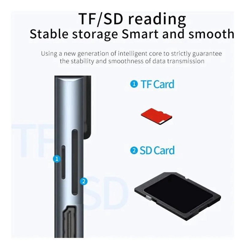 ADAPTADOR USB TIPO C 8 EN 1 PARA CONECTAR DISPOSITIVOS - 8