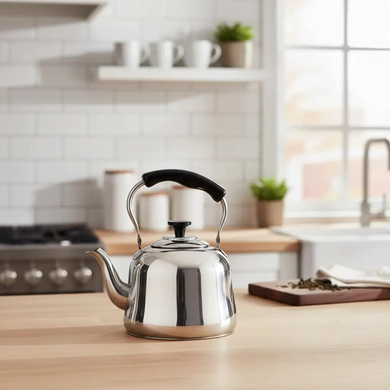 TETERA DE ACERO INOXIDABLE DE 5 LITROS PARA COCINAR - 1