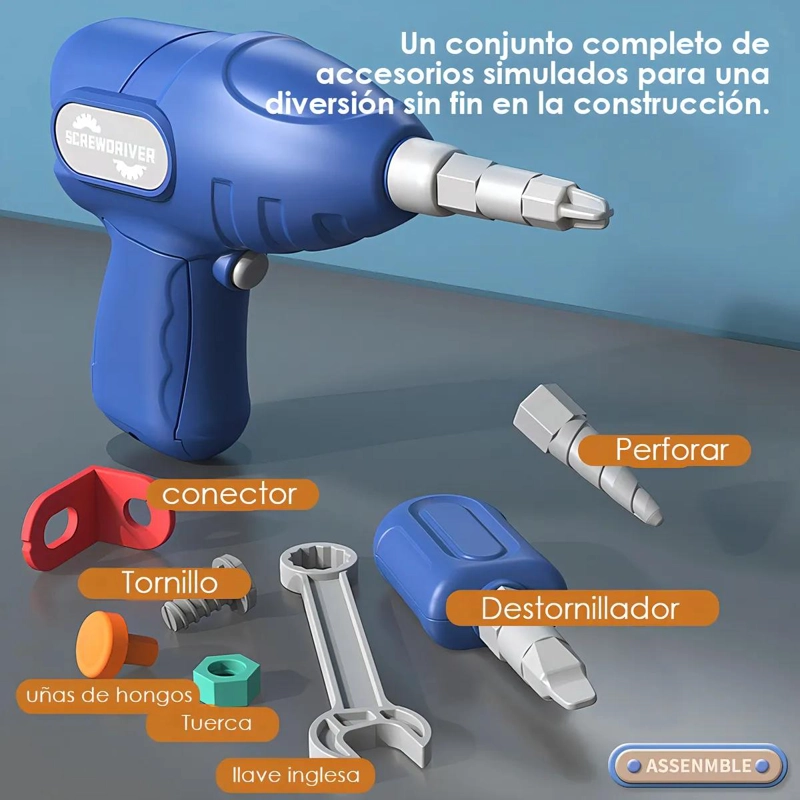 KIT DE HERRAMIENTAS DE BLOQUES 230 PIEZAS PARA NIÑOS - 7